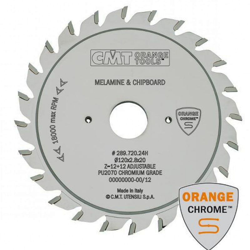 Диск пильный 120x20x2,8-3,6/ 11° 5° ATB Z=12+12 CMT 289.720.24H