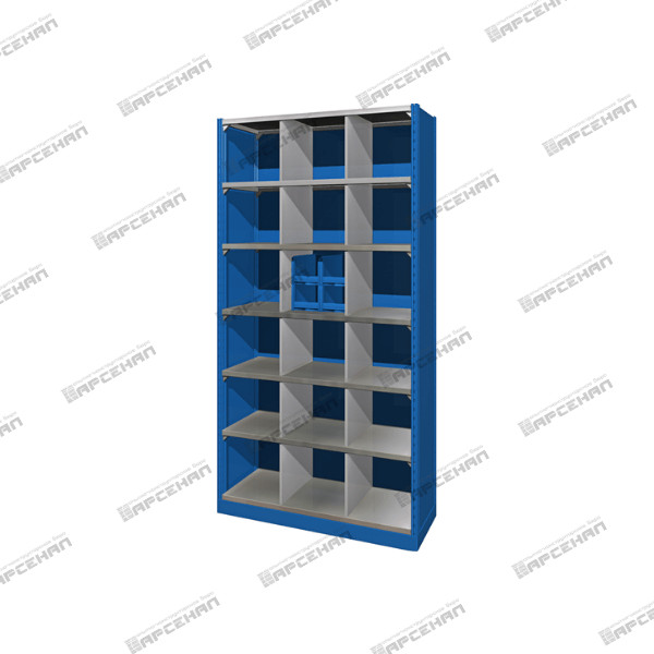 Модуль закрытый с 7 полками и с 12 разделительными стенками