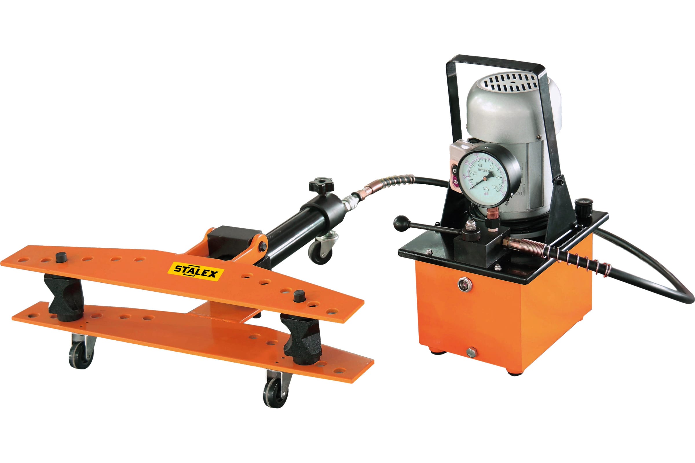 Электрогидравлический трубогиб (1/2 - 2 дюйма, рабочий ход 250 мм, 13т, 74 кг) Stalex  EHPB-2D