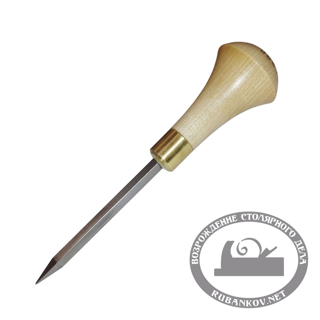 Шило ПЕТРОГРАДЪ, 165мм, прямой клинок 80*5*5мм