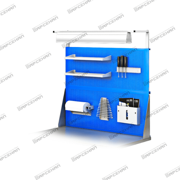 Экран двойной с держателем освещения 1200х1220х30мм 