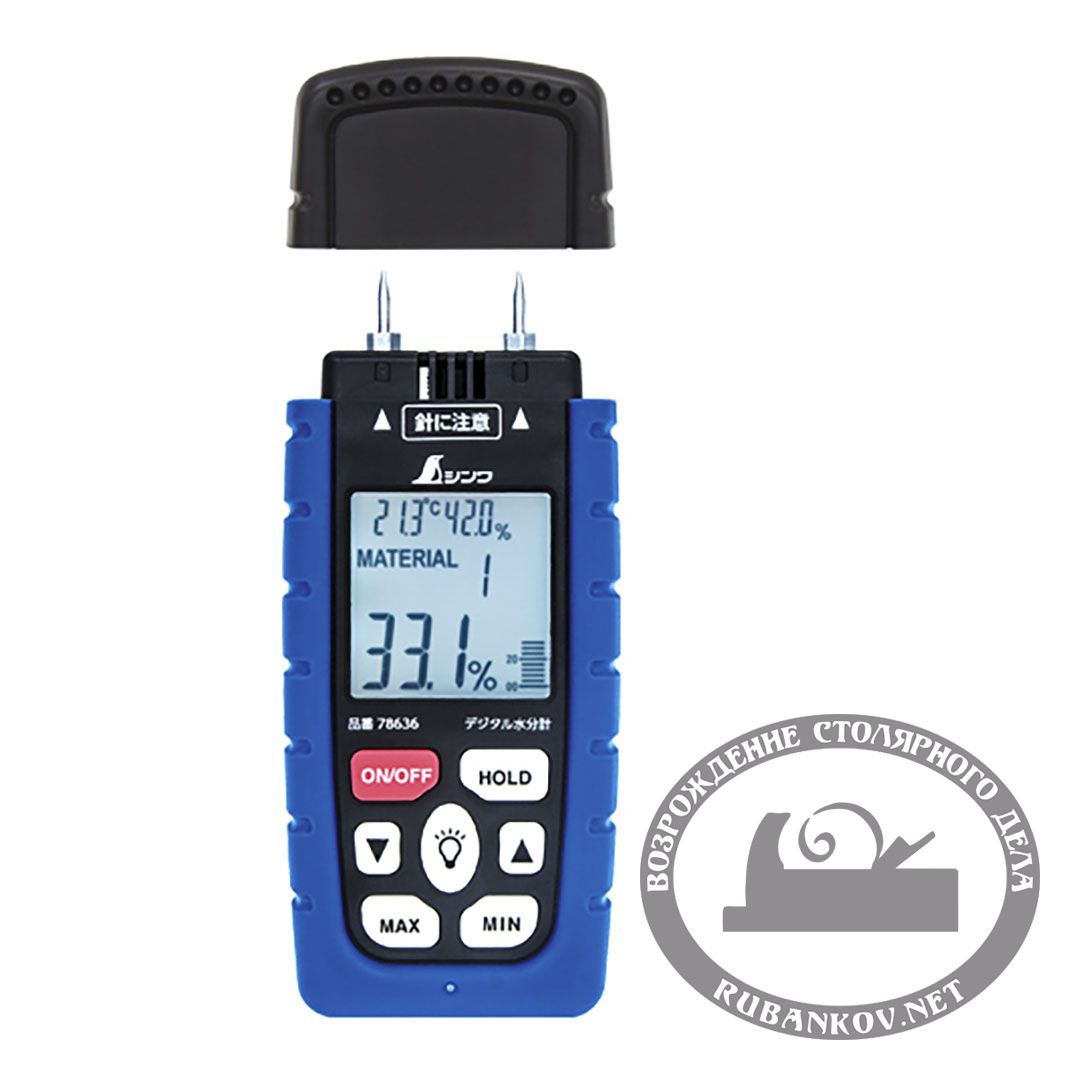 Влагомер для древесины, игольчатый, Shinwa