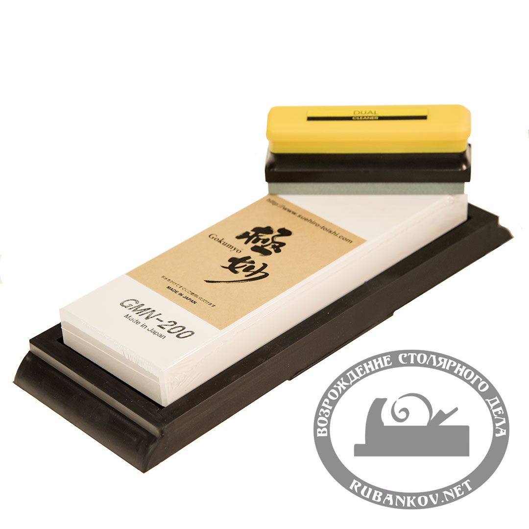 Заточной абразив 20000, Suehiro Gokumyo, 205*73*20мм, на подст., с очищ камнем