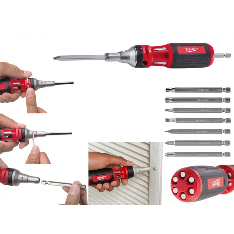 Отвертка HEX с трещоткой 9 в 1 4932471599