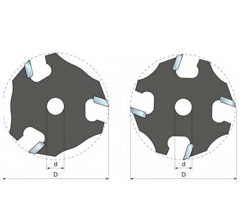 Фреза пазовая дисковая Freud PRO D=50.8мм h=8мм Z=1,98мм