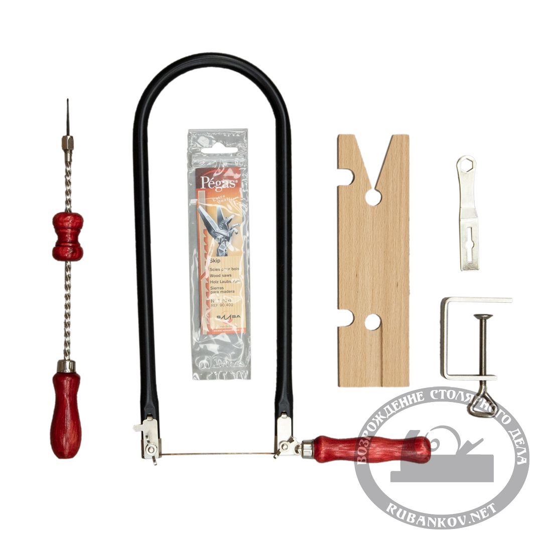 Набор для выпиливания SMSA (лобзик, пилки, столик, дрель, струбцина) Набор для выпиливания SMSA (лобзик, пилки, столик, дрель, струбцина)