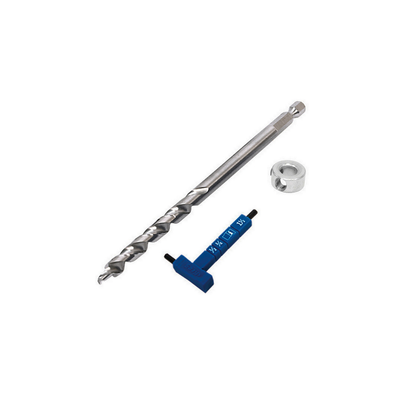 Сверло Micro-Pocket со стопорным кольцом и ключом для Kreg Pocket-Hole Jig 520 и 720 KPHA540 Сверло Micro-Pocket со стопорным кольцом и ключом для Kreg Pocket-Hole Jig 520 и 720 KPHA540