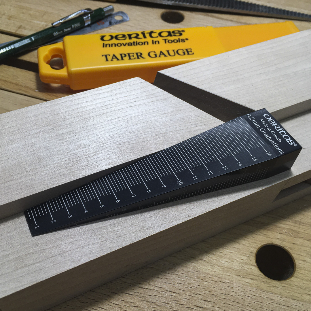 Шаблон конусный, Veritas Tapered Gauge, для измерения ширины зазоров и шпунтов