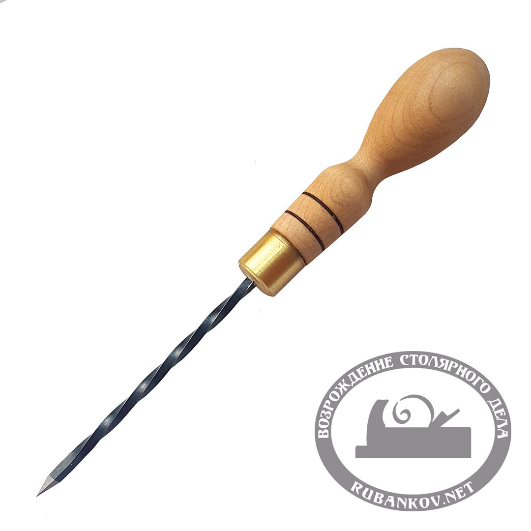 Шило ПЕТРОГРАДЪ, 200мм, витой клинок 95*3*3мм