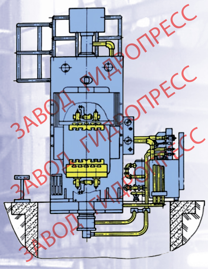 Гидравлический пресс ПБ3436 с усилием 4000кН