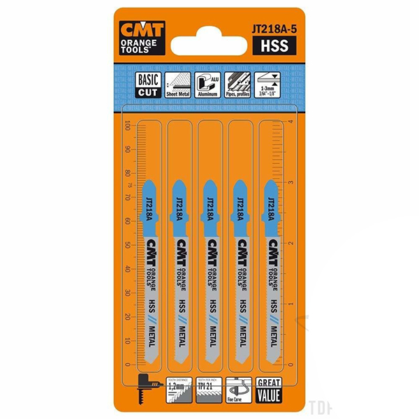 Пилки лобзиковые JT218A-5 для резки труб и профилей