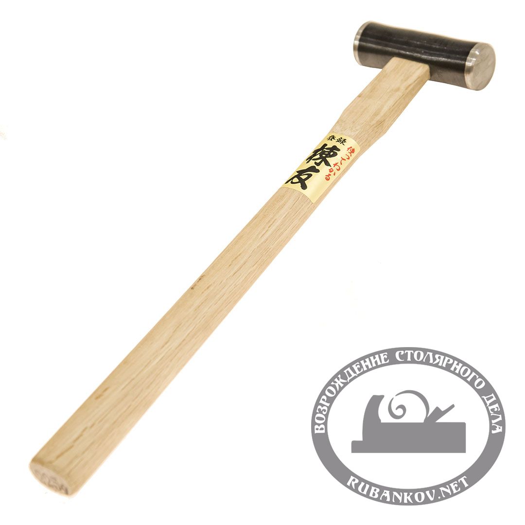Молоток японский MARU, цилиндр./овал. боёк, D25мм*75мм, 225г/330мм