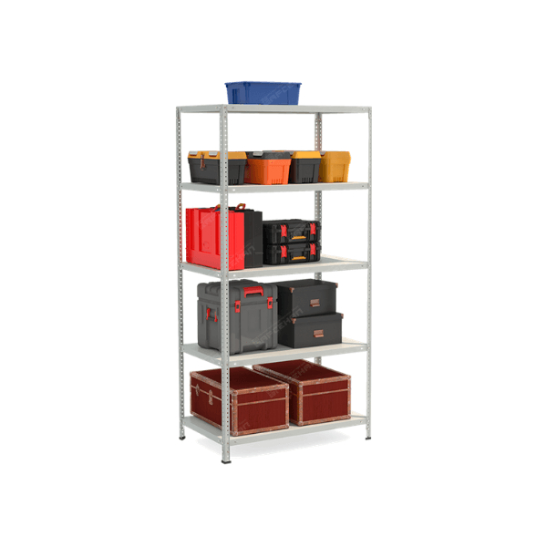 Стеллаж СТ.С с 5 полками ВхШхГ 2000х1000х600мм.