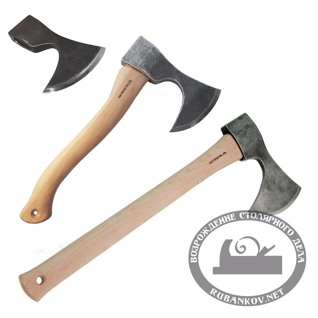 Топор кованый ПЕТРОГРАДЪ, Смоленск X, изогнутая рукоять