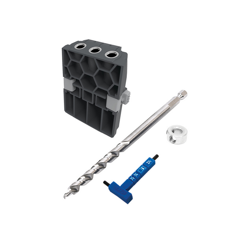 Кондуктор для сверления Micro-Pocket для Kreg Pocket-Hole Jig 520 в комплекте со сверлом, стопорным кольцом и ключом KPHA530