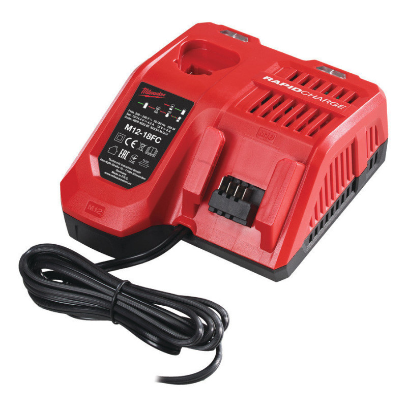 Быстрое зарядное устройство Milwaukee M12-18 FC Быстрое зарядное устройство Milwaukee M12-18 FC