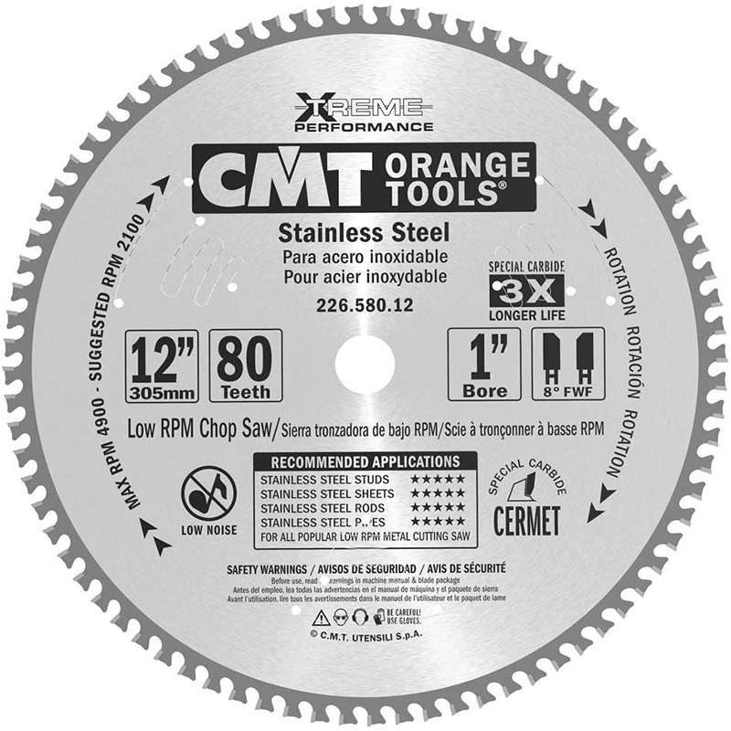 Диск пильный 300x30x2,2/1,8 10° 8° FWF Z=80 1800 об/мин CMT 226.580.12M Диск пильный 300x30x2,2/1,8 10° 8° FWF Z=80 1800 об/мин CMT 226.580.12M