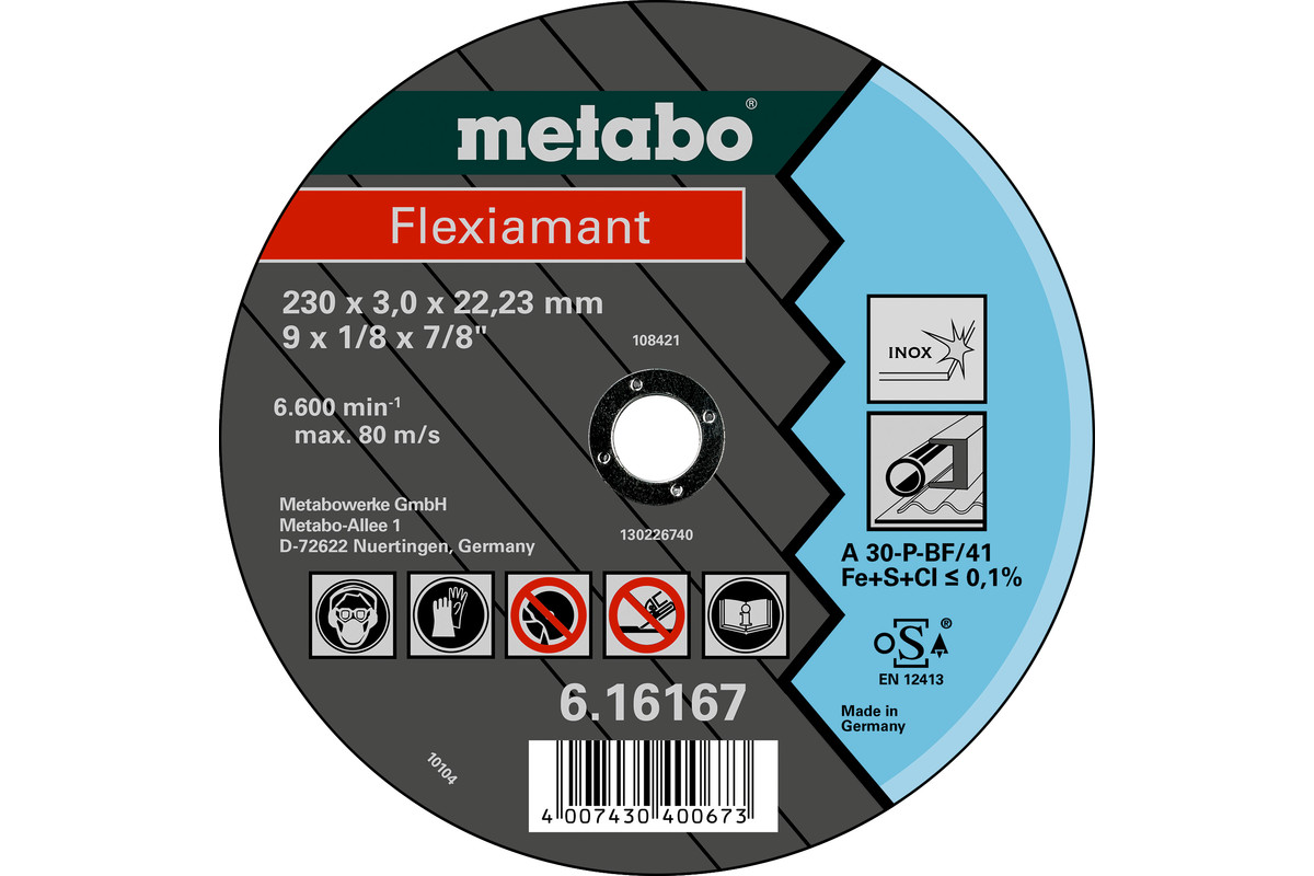 Flexiamant 180x3,0x22,23, Inox, TF 41 (616163000)  