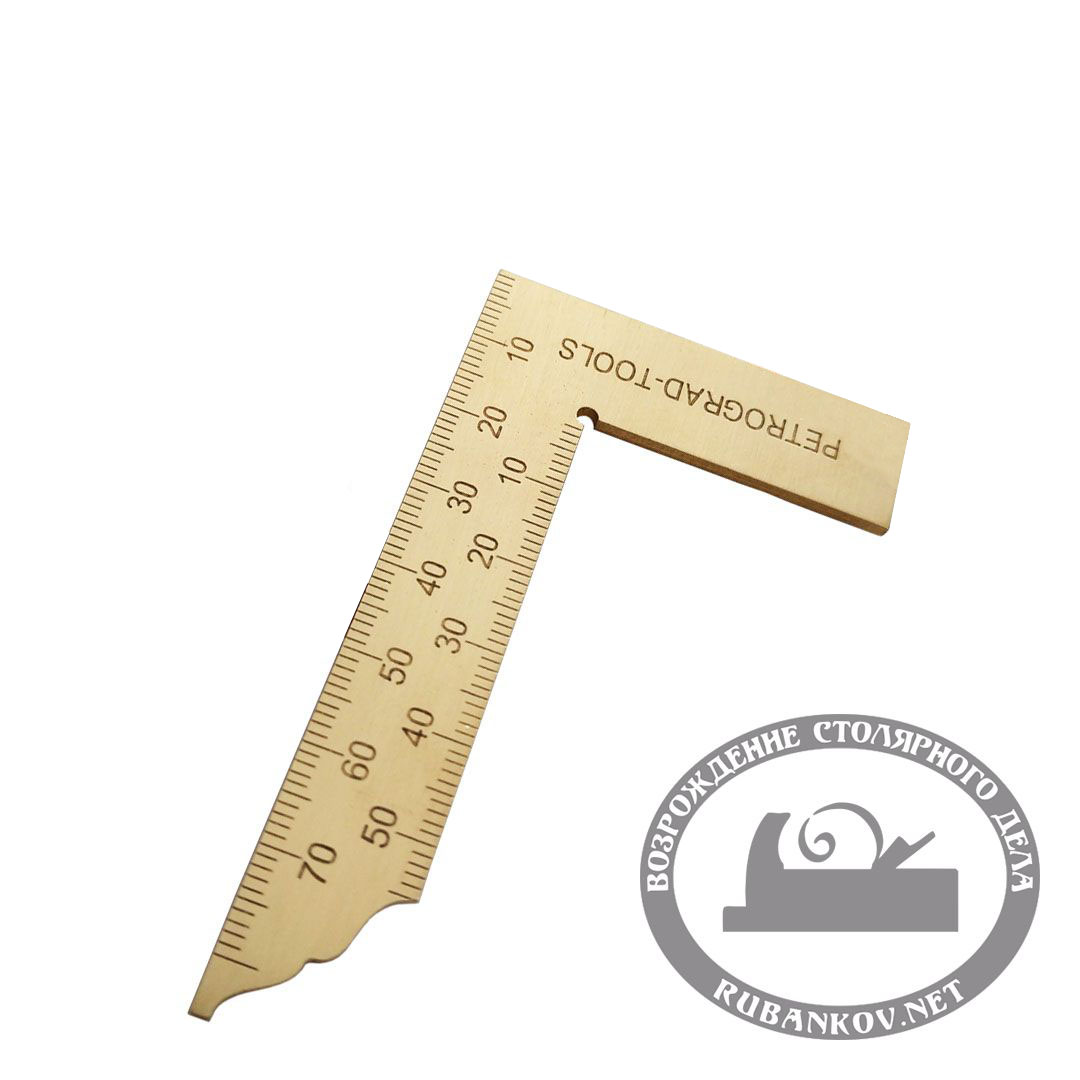 Угольник плоский ПЕТРОГРАДЪ, 85мм*50мм, односторонний