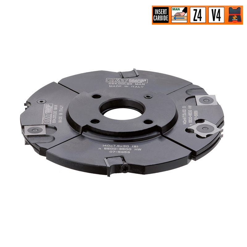 Фреза пазовая регулир. F=35 D=140x4-15 насадная (сталь) смен.ножи HM (кейс) CMT 694.001.35