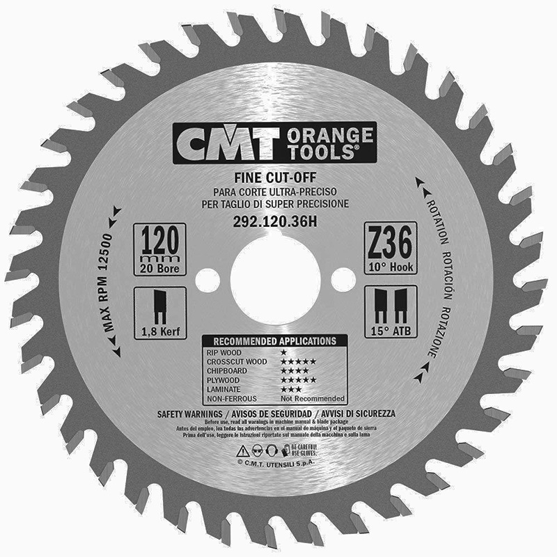 Диск пильный 160x20x2,2/1,6 15° 15° ATB Z=56 CMT 292.160.56H