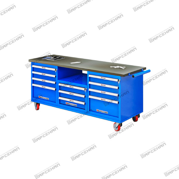 Верстак трехтумбовый на колесах TRIUMF-Medium ВТ.М-18G-R.434М