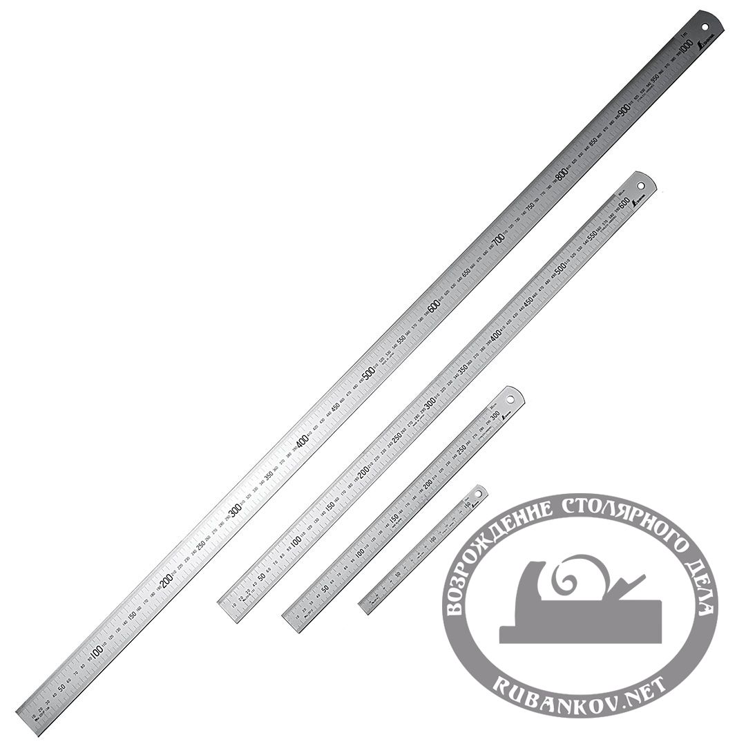 Линейка Shinwa дюймовая, 600мм/24' (шкала - в мм и дюймах)