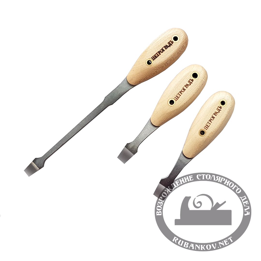 Отвёртка ПЕТРОГРАДЪ, для работы с рубанками, 8мм*1.2мм*210мм (для лягушки)