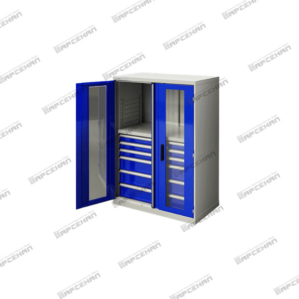 Шкаф инструментальный с дверцами со стеклом TRIUMF-Heavy ШИ.20601С