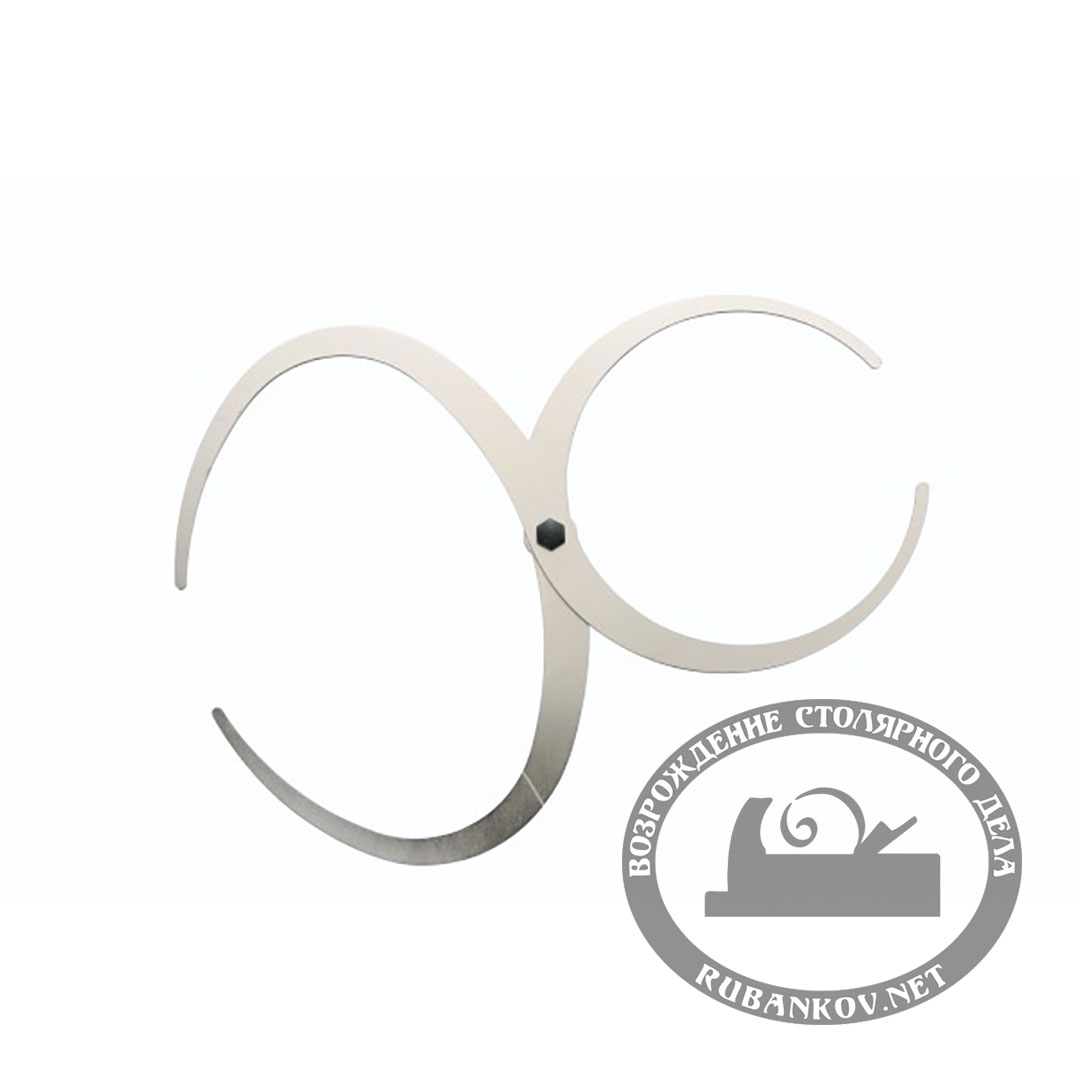 Кронциркуль изогн. наружный, двойной, 102 мм