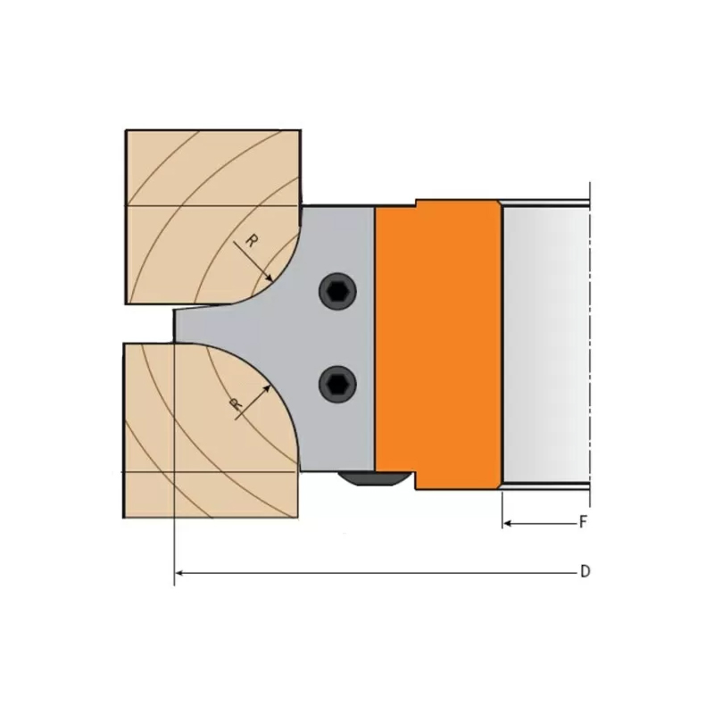 Комплект 2 ножей HM 45x35x2 R=15/20 для 694.004 CMT 695.004.15 Комплект 2 ножей HM 45x35x2 R=15/20 для 694.004 CMT 695.004.15