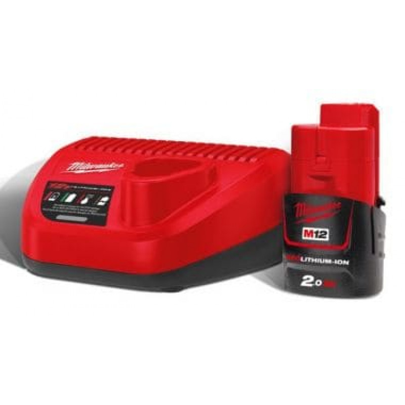 Комплект аккумулятор и зарядное устройство Milwaukee M12 NRG-201 Комплект аккумулятор и зарядное устройство Milwaukee M12 NRG-201