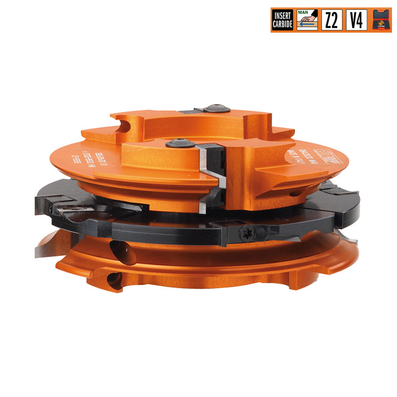 Комплект дверной 3 фрезы F=30 D=132x48 насадные (алюм) смен.ножи HM (кейс) CMT 694.015.30