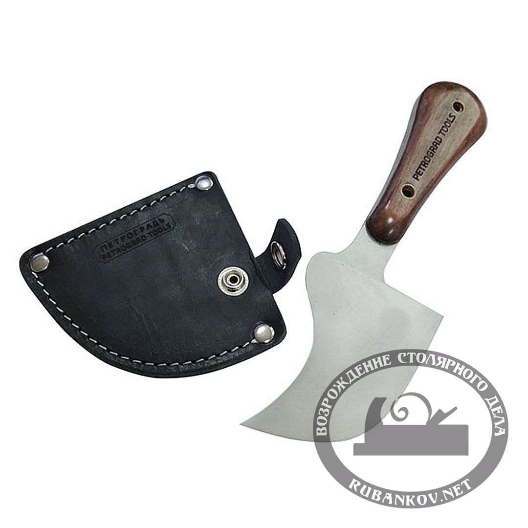 Нож раскроечный ПЕТРОГРАДЪ, модель 2, правая заточка, в чехле