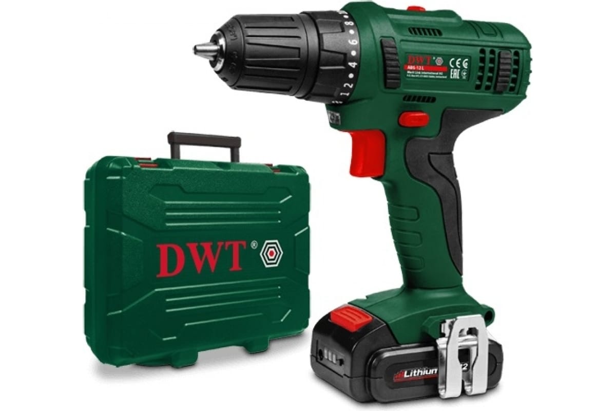 Аккумуляторная дрель-шуруповерт DWT ABS-12 L-2 BMC