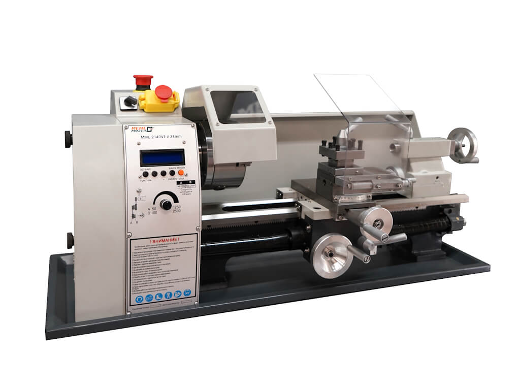 Настольный токарно-винторезный станок Metal Master MML 2140VE с проходным отверстием шпинделя 38мм