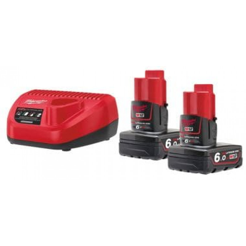Комплект аккумулятор и зарядное устройство Milwaukee M12 NRG-602 Комплект аккумулятор и зарядное устройство Milwaukee M12 NRG-602