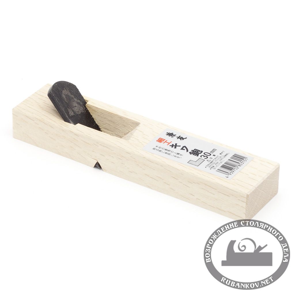 Рубанок яп. фальцгобель правый, 180/30мм, белый дуб