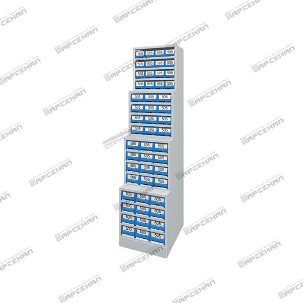 Модуль закрытый серии «Arsenal-BOX» с 4 уровнями хранения