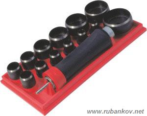 Просечки составные 10...50мм, 13 шт, NB 854600