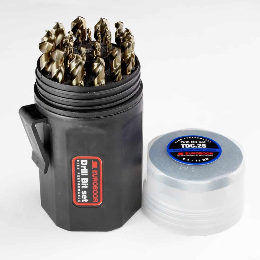 Набор кобальтовых сверл 25 шт TDC.25 | Euroboor 