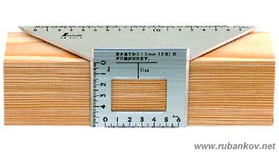Шаблон угловой Shinwa, 200*63*73мм, 62114