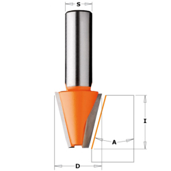 Фреза концевая CMT по искуственному камню D=23,0 I=25,4 S=1/2 ; 881.521.11