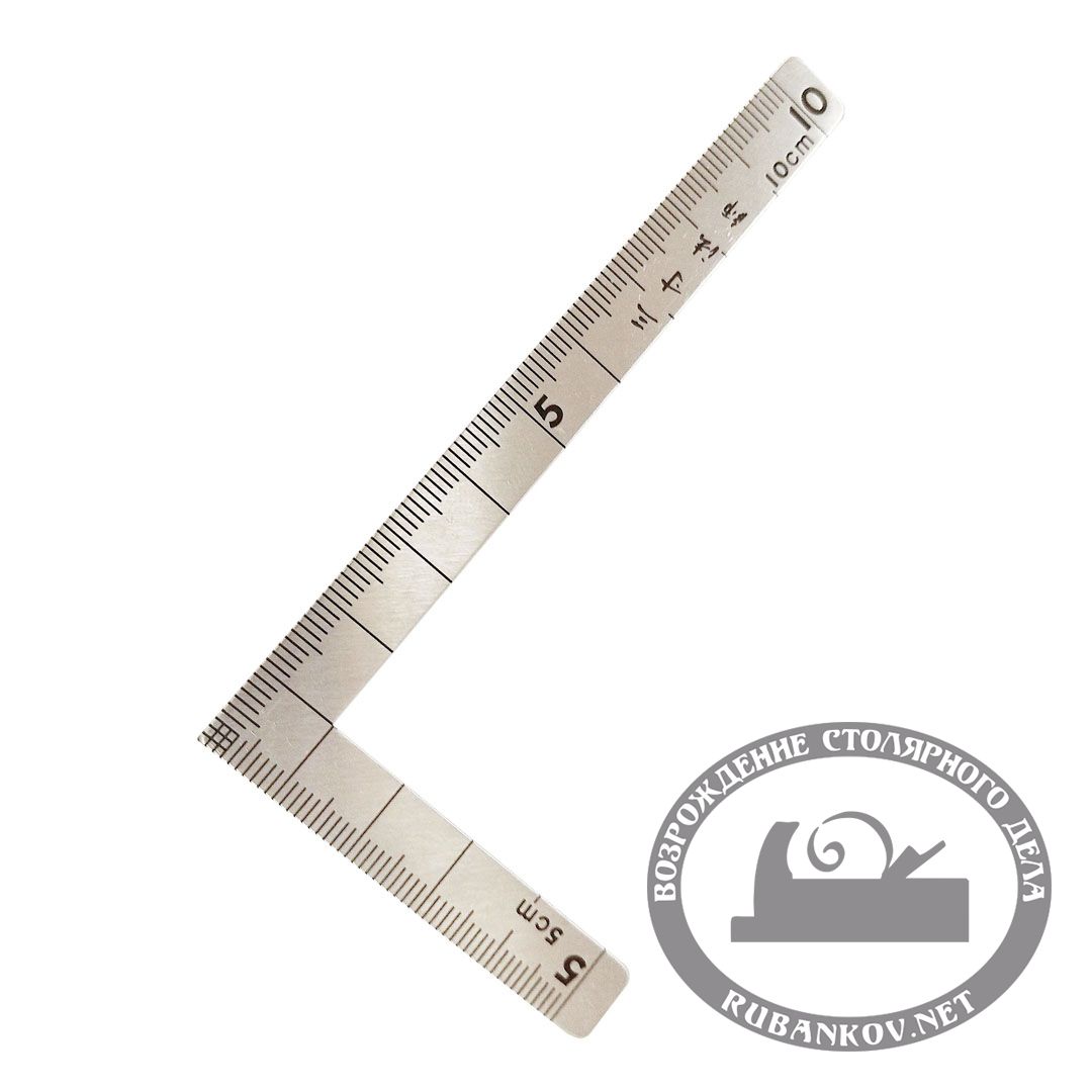 Угольник плоский  Shinwa, 100*50мм