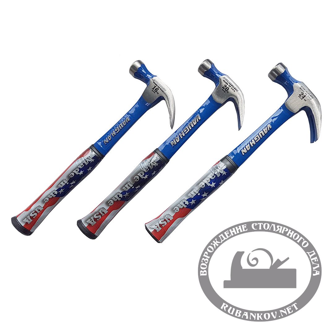 Молоток Vaughan плотницкий R24, 680rр (24oz), 355мм, резиновая рукоять