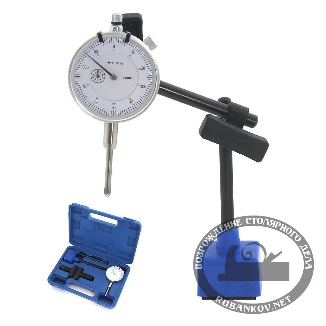 Индикатор ИЧП стрелочный, на магните, на стойке 0-25мм, iGaging