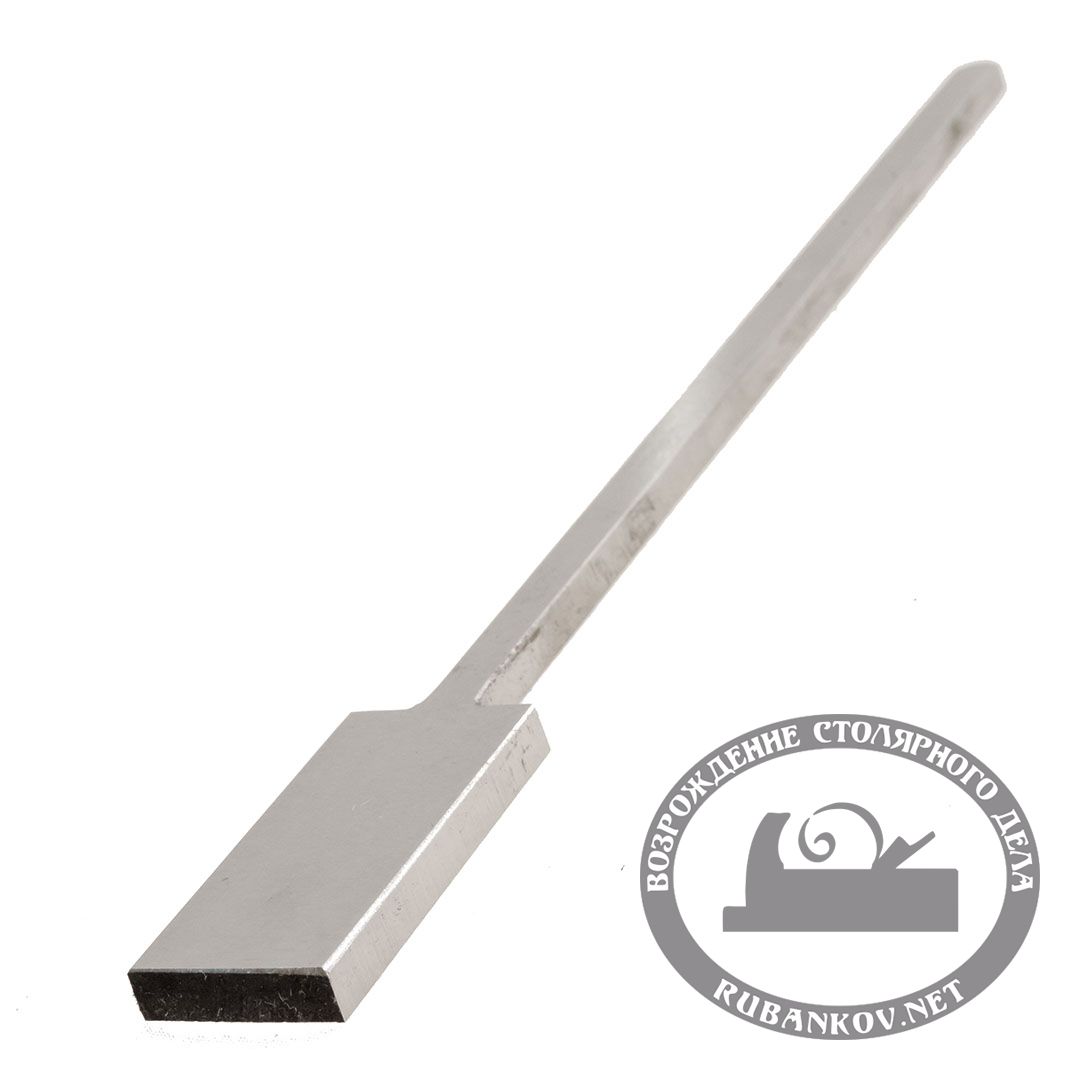 Заготовка ножа для калёвки, 'лопатка', 20мм*175мм, прямая РК