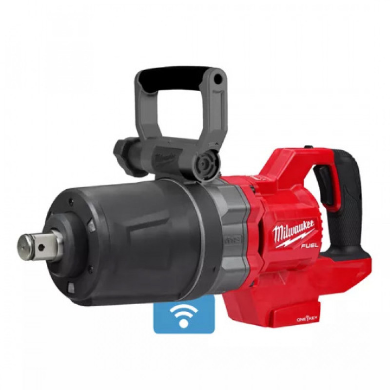 Аккумуляторный высокомоментный ударный гайковёрт Milwaukee 1'' с D-образной рукояткой M18 ONEFHIWF1DS-0C FUEL Аккумуляторный высокомоментный ударный гайковёрт Milwaukee 1'' с D-образной рукояткой M18 ONEFHIWF1DS-0C FUEL