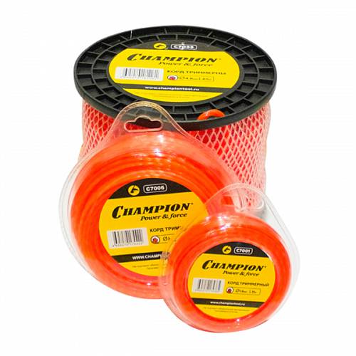 Мононить для триммера сечение витой квадрат Champion C7033 - Championtool