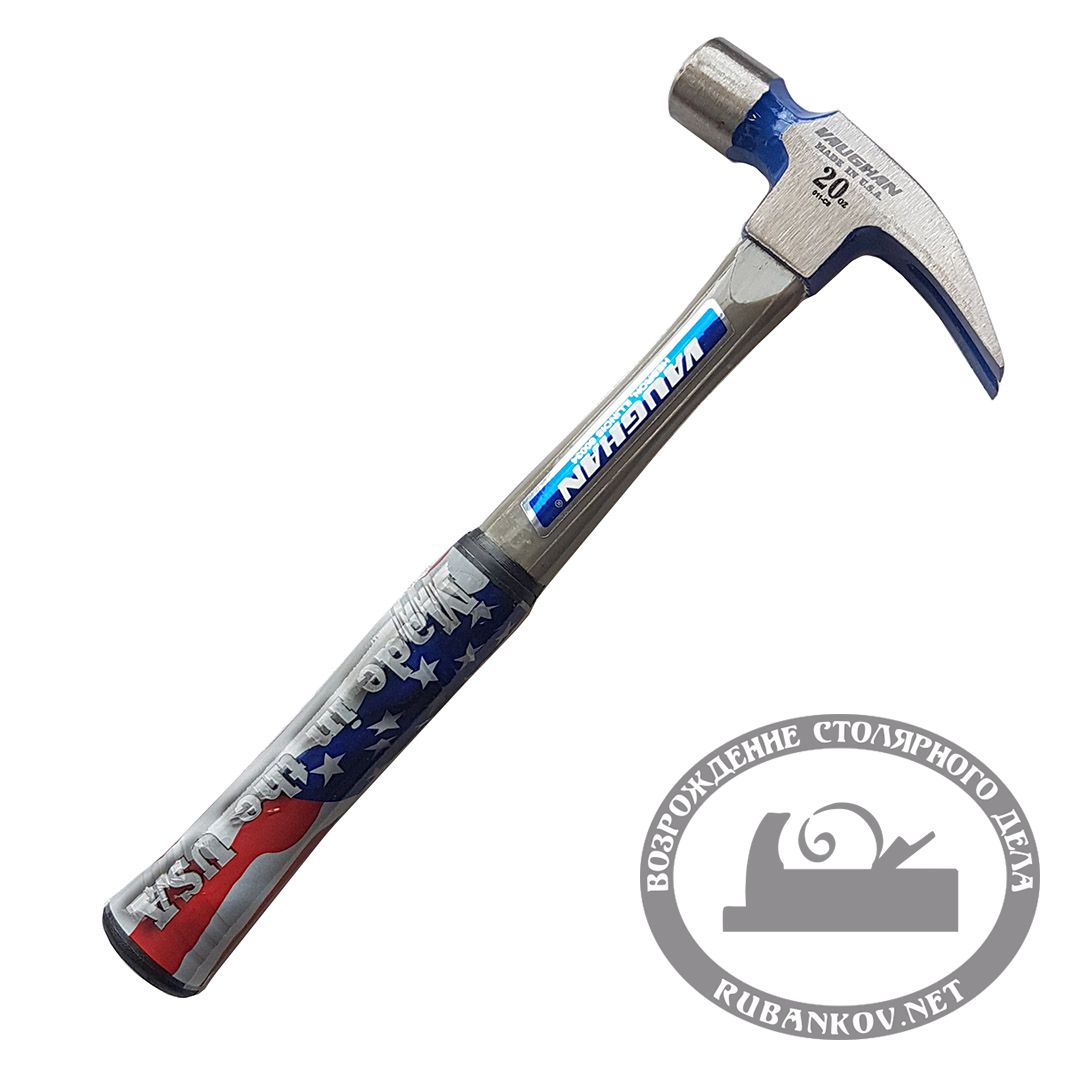 Молоток Vaughan плотницкий FS999L, 567гр (20oz), 355мм, резиновая рукоять